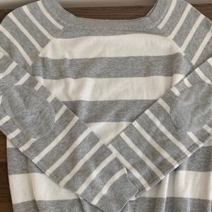 Grey stripped sweater